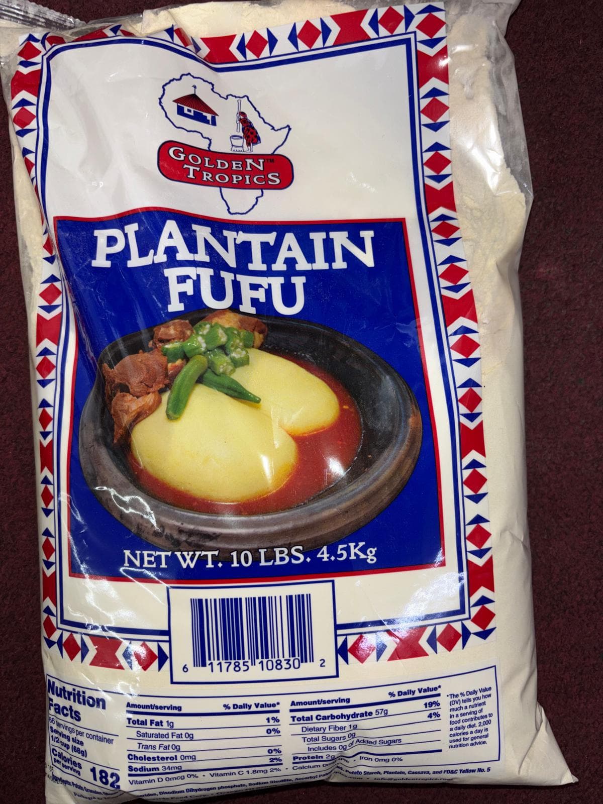 GOLDEN TROPICS PLANTAIN FUFU(BIG)