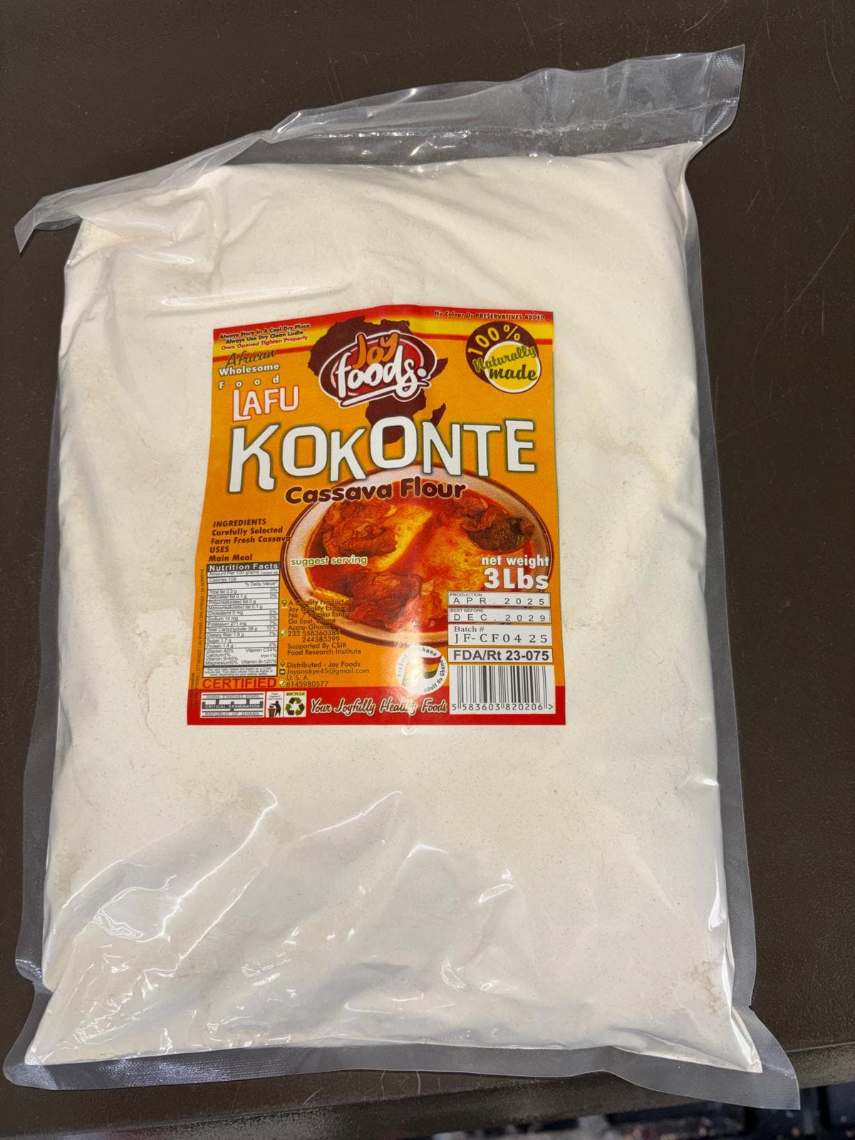 JOF FOODS KONKONTE (3LB)